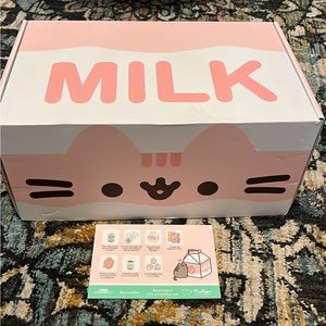 Pusheen Box Spring 2023 - Strawberry Milk Theme, clothing size Large. Complete